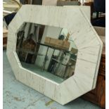 WALL MIRROR, 126cm x 181cm, Hamptons style, white painted plank frame.