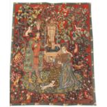 MEDIEVAL DESIGN TAPESTRY, 116cm x 93cm.