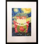DEATH NYC, 'McDonalds Van Gogh', print signed, limited edition 25/100, blind stamp and COA.