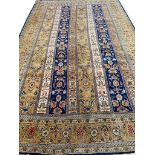 PART SILK QUM CARPET, 265cm x 160cm.