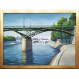 TONY PETERS, 'Pont Neuf', oil on canvas, 70cm x 95cm, signed framed.