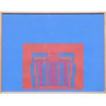 ROBYN DENNY, 'Blue' silkscreen, handsigned in pencil, artist proof, numbered and dedicated, 1989,