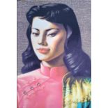 ANDREW MARTIN AFTER VLADIMIR TRETCHIKOFF, 'Miss Wong', giclée on canvas, 150cm x 100cm.