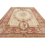 AUBUSSON SAVONNERIE DESIGN CARPET, 370cm x 270cm.