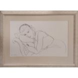 HENRI MATISSE (1869-1954), 'Reclining Woman', lithographic print, 70cm x 95cm, with printed