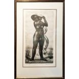 BERNARD ROBERT REYNOLDS (British, 1915 - 1997) 'Female Figure on a Beach', etching, signed,