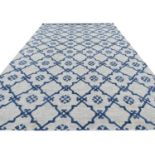 CONTEMPORARY IZNIK DESIGN SILK AND WOOL CARPET, 300cm x 200cm.