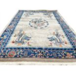 CHINESE DRAGON CARPET, 290cm x 210cm.