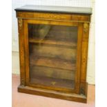 PIER CABINET, 96cm H x 76cm W x 29cm D, Victorian walnut, marquetry and gilt metal mounted with