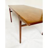 'YOUNGER' FONSECA DINING TABLE, vintage 1970s solid teak with afromosia, designed by John Herbert,