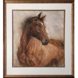 MANNER OF JAY KIRKMAN, 'Equestrian Portrait', giclée , 79cm x 69cm, framed.