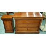 COMMODE, Louis Philippe style cherrywood, having three drawers and a frieze drawer to top, 83cm H