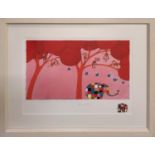 DAVID McKEE (Contemporary British), a pair, signed, limited edition screen prints, 'Elmo & Elmer',