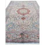 FINE SILK HEREKE DESIGN CARPET, 280cm x 190cm.