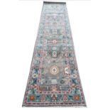 CONTEMPORARY BAKSHAISH DESIGN RUNNER, 301cm x 75cm.