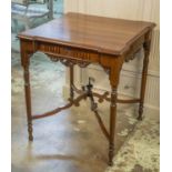 OCCASIONAL TABLE, Edwardian mahogany, circa 1910, with square top, 73cm H x 64cm W.