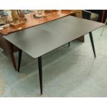 DINING TABLE, 160cm x 90cm, black finish.