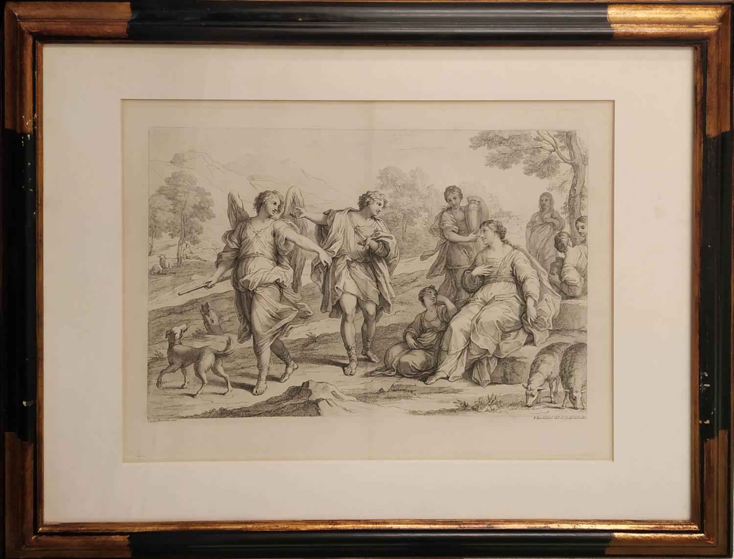 AFTER BARTOLOZZI, five various engravings, after the Italian Masters, varying frames and sizes. (5) - Image 2 of 5