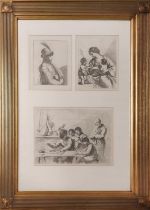 AFTER BARTOLOZZI, three various engravings, after the Italian Masters, presented in a single