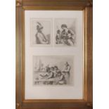 AFTER BARTOLOZZI, three various engravings, after the Italian Masters, presented in a single