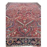 ANTIQUE HERIZ CARPET, 360cm x 275cm.