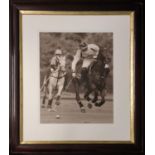 TROWBRIDGE GALLERY, 'Polo', photo print, 51cm x 41cm, framed.