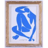 HENRI MATISSE, Nu Bleu VI, Nu Bleu III, Nu Bleu IX and Nu Bleu XII, set of four original lithographs