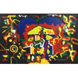 HENRI PIERRE ESTEVE DI MELIORA (French-Filipino) 'Abstract', oil on canvas, 152cm x 102cm, signed