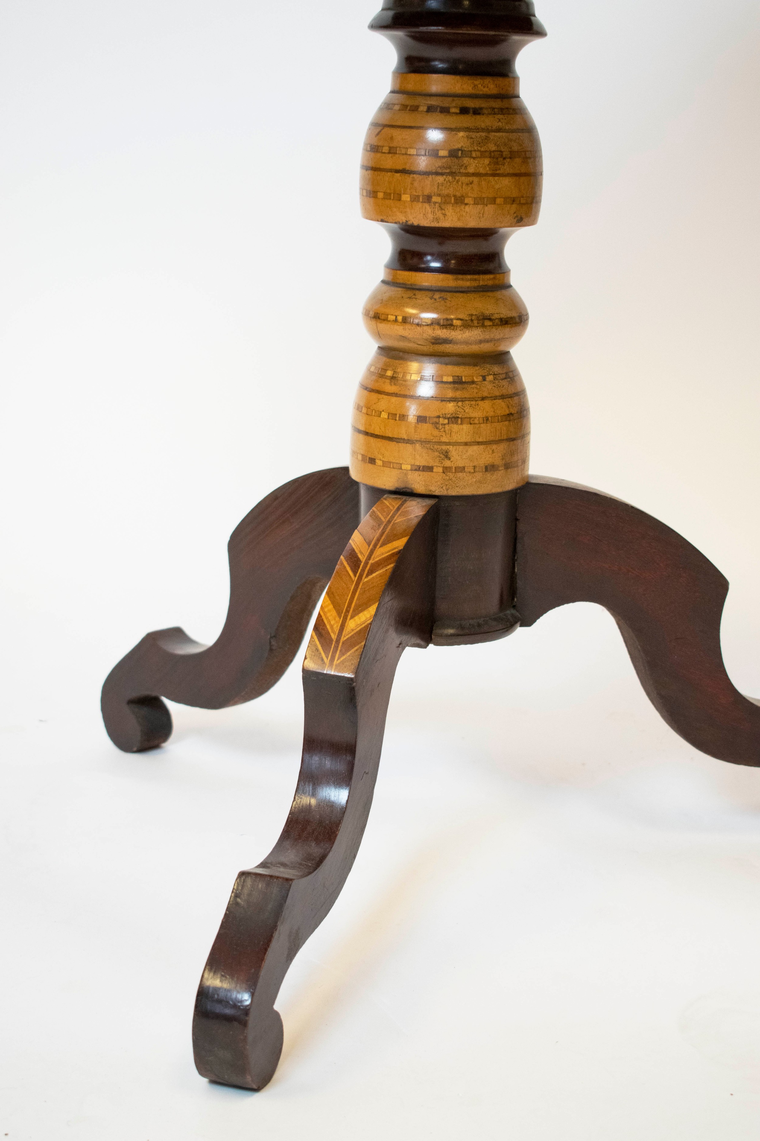 CENTRE TABLE, 76cm H x 80cm x 55cm D, 19th century Italian walnut, marquetry and parquetry. - Image 5 of 5