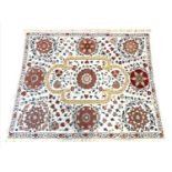 FINE SUZANI WALL HANGING, 175cm x 150cm.