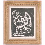 PABLO PICASSO, Great Owl, lithograph after Picasso, printed in 1959 by Young & Klein of