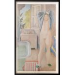 BALTHUS (Balthasar Klossowski,1908-2001), 'The Blue Cloth 1958', lithograph on Arches paper, framed,