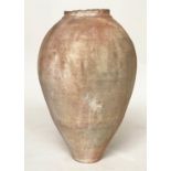 OLIVE JAR, large Mediterranean terracotta of traditional form, 70cm H.