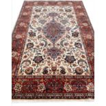 PERSIAN ISPHAHAN CARPET, 301cm x 200cm.