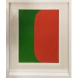 ELLSWORTH KELLY, Red and Green 1964 lithograph, 37cm x 27cm, published Derriere Mirroir, number