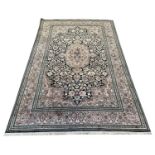 KASHMIR SILK CARPET, 275cm x 175cm.