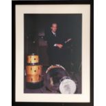 JOHN STODDART 'Charlie Watts, Lansdowne Studio 1989', photoprint 50cm x 38cm, signed and numbered