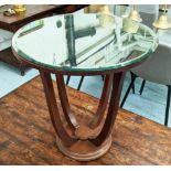 MARTINI TABLE, 62cm x 59cm, Art Deco style, mirrored top.