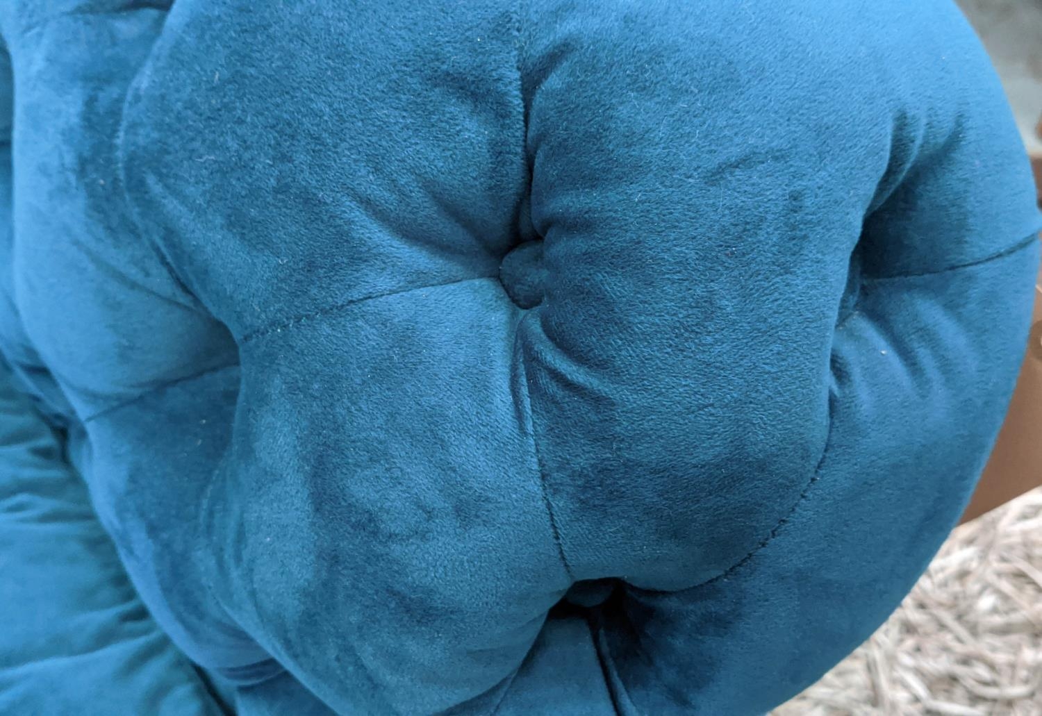 MADE.COM SLOAN SOFA, 180cm W, with sea foam blue velvet upholstery. - Bild 6 aus 11