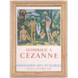 CEZANNE, Bathers, lithographic poster, homage to Cezanne, 68cm x 47cm.