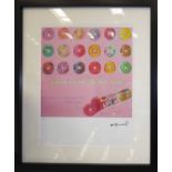ANDY WARHOL 'Lifesavers', 1985, lithograph, hand numbered limited edition no. 58 / 100 by Leo