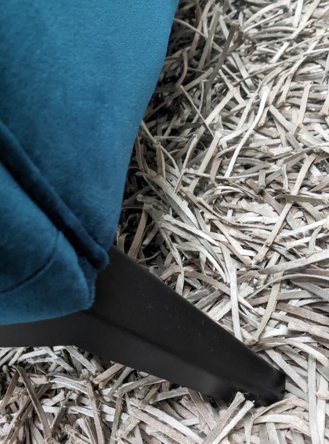 MADE.COM SLOAN SOFA, 180cm W, with sea foam blue velvet upholstery. - Bild 8 aus 11