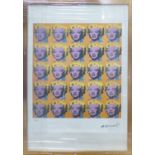 ANDY WARHOL 'Marilyn multiple', lithograph with Leo Castelli blue stamps verso, and George Israel