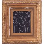 HENRI MATISSE, Teeny, linocut, initials signed in the plate, xxe Siecle. 21cm x 27cm. (Subject to