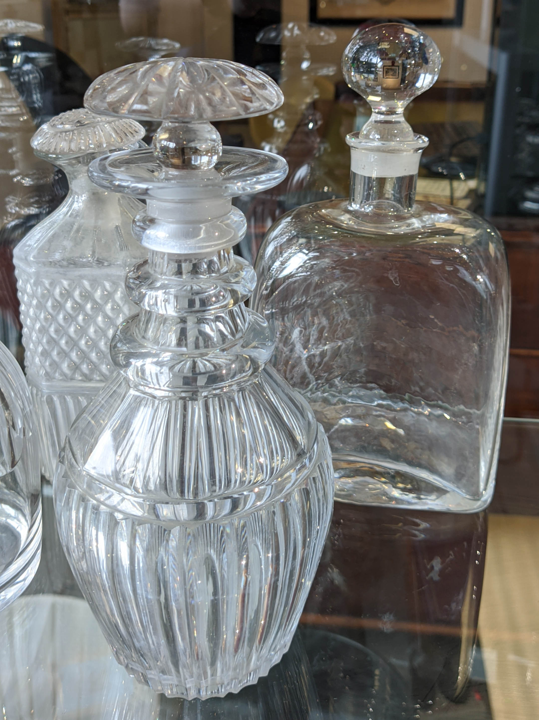 DECANTERS, a collection of ten, various cut glass decanters, early 19th century some with - Bild 10 aus 10