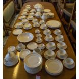 PART DINNER SERVICE, Czech 'Bianca', including eleven soup bowls, thirteen tea cups and sauces,