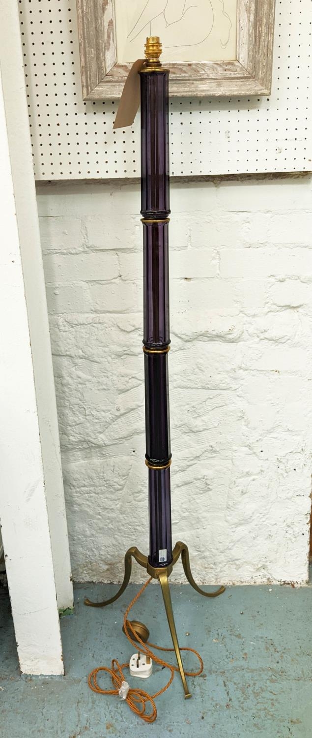 CENEDESE MURANO AMEHYST GLASS FLOOR LAMP, 132cm H approx.