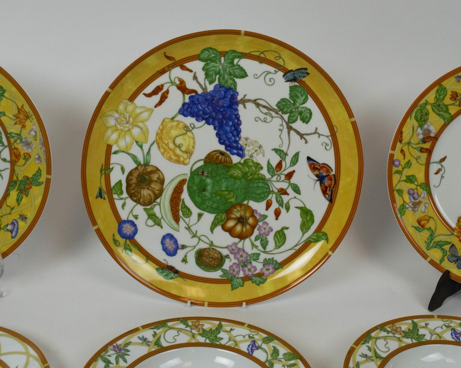 PART HERMES DINNER SERVICE, 'La Siesta Hermes Paris', including ten side plates, three dinner - Image 2 of 9