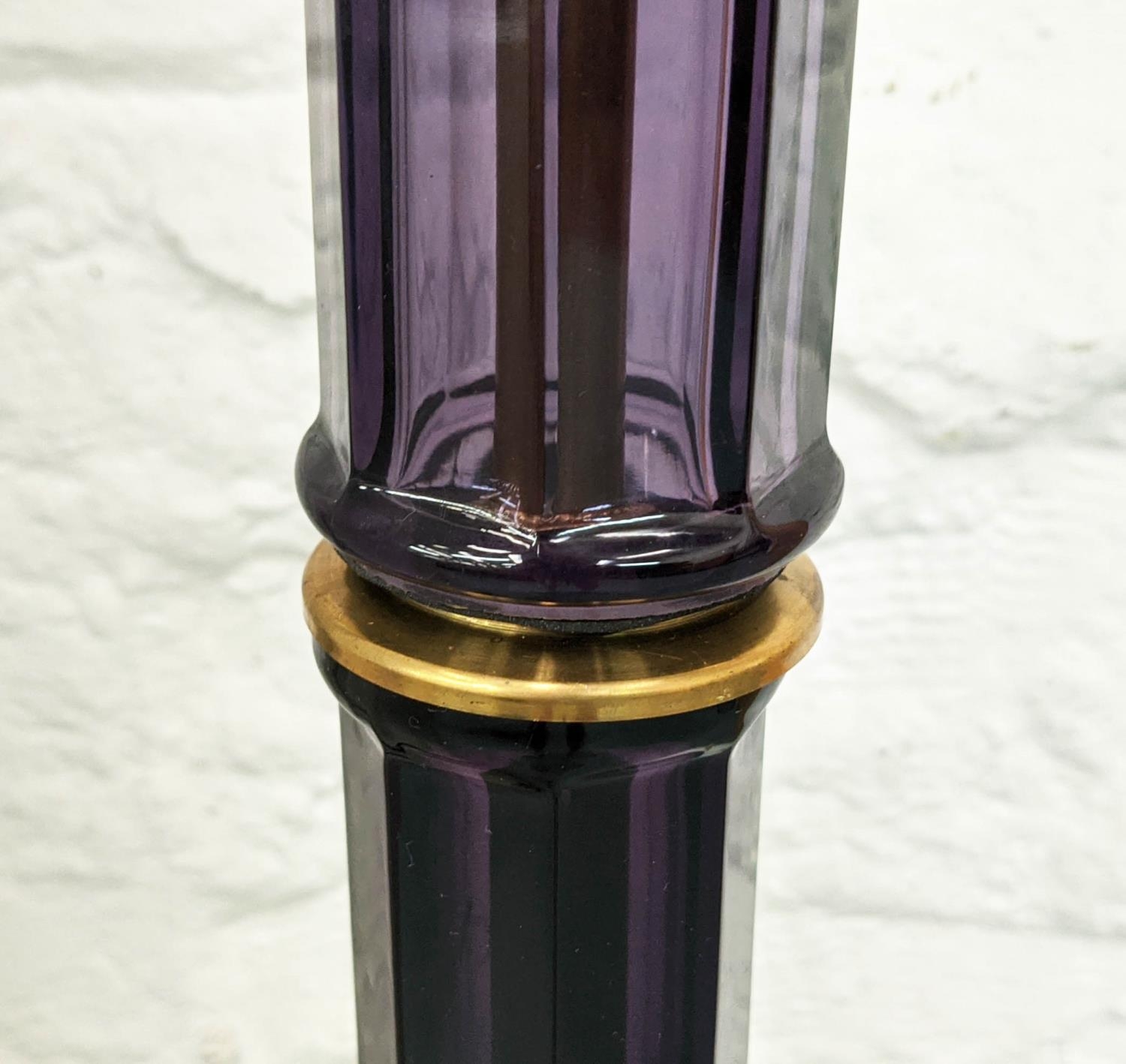 CENEDESE MURANO AMEHYST GLASS FLOOR LAMP, 132cm H approx. - Image 5 of 6