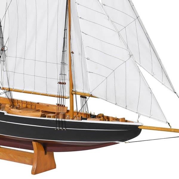 BLUE NOSE MODEL SAILING YACHT, on stand, 105 x130x20. - Image 2 of 2